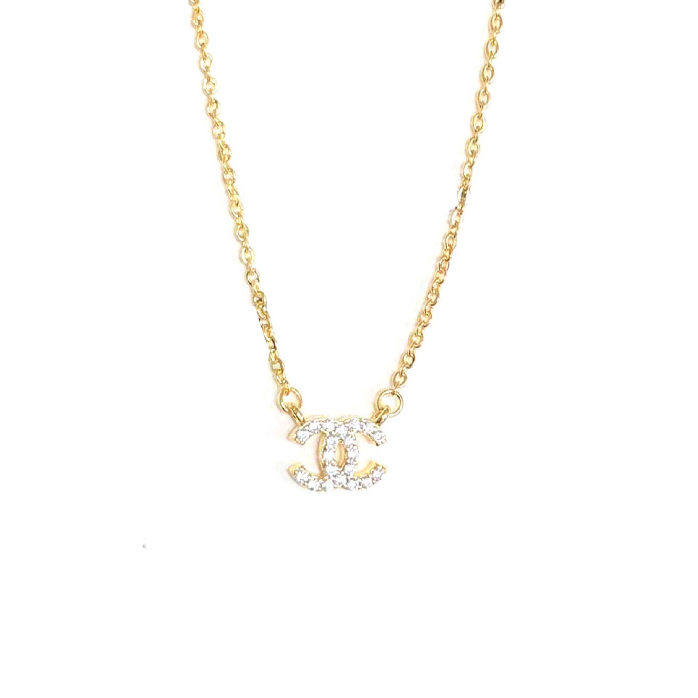 Ch**el double c necklace